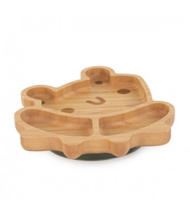 ASSIETTE EN BOIS  GRENOUILLE